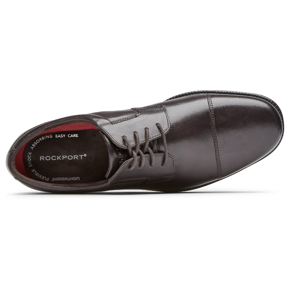 Rockport Oxfords Herr Mörkbruna - Charles Road Cap Toe - FGNCQ0816